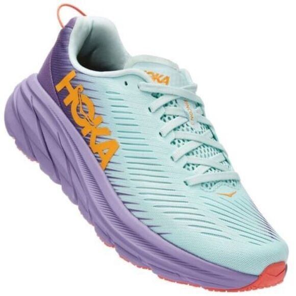 ✨Hoka Women's RINCON 3 Blue Glass Chalk Violet Running Walking Sz 7.5 Shoes✨ - Picture 2 of 14